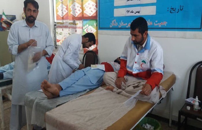 اهدای خون مردم شهرستان دلگان