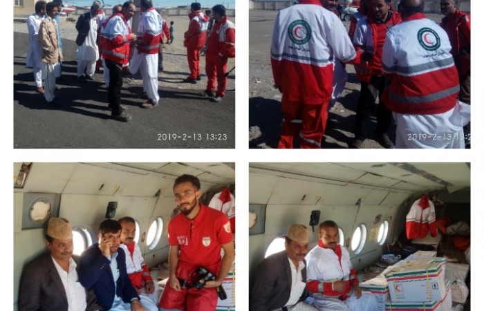 اعزام یک فروند بالگرد جهت امدادرسانی به سیل زدگان شهرستان دلگان