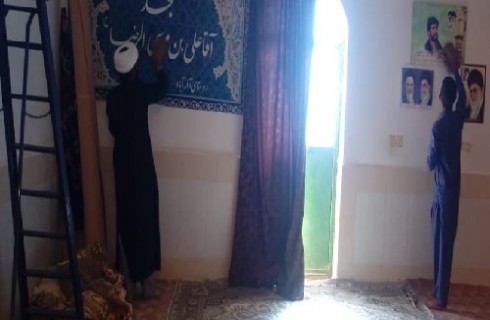 غبارروبی مسجد آذرآباد جلگه چاه هاشم برگزار شد