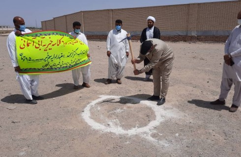 کلنگ زنی احداث یک مدرسه ۶ کلاسه در شهرستان دلگان