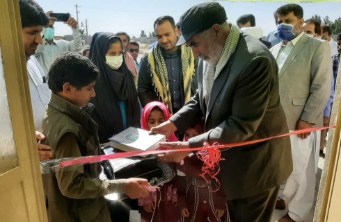 افتتاح یک باب مدرسه دو کلاسه در روستای چاه میرجان دلگان