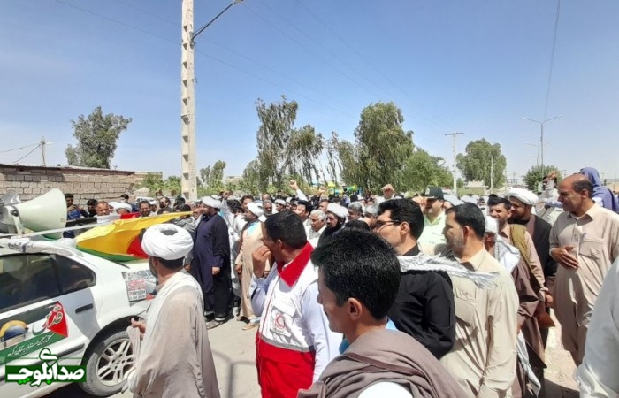 فیلم/ راهپیمایی روز جهانی قدس در شهر گلمورتی دلگان