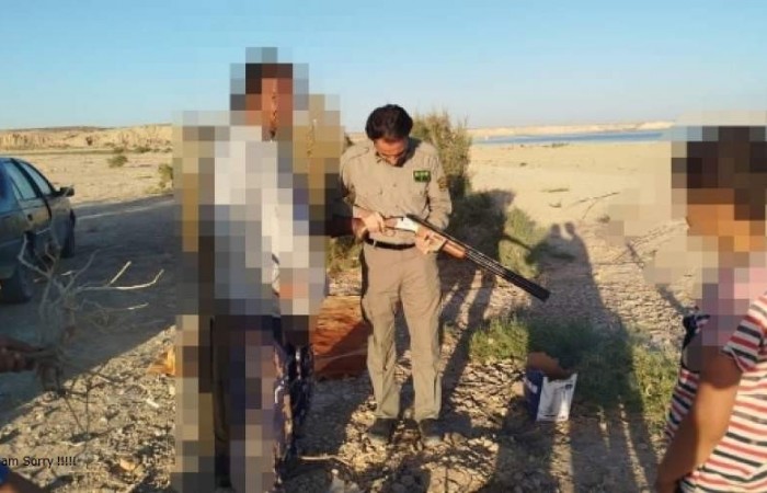 دستگیری شکارچی متخلف در زهک