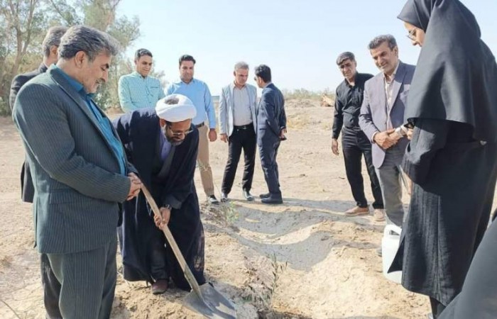 آیین نهال‌کاری ورزشکاران در هامون